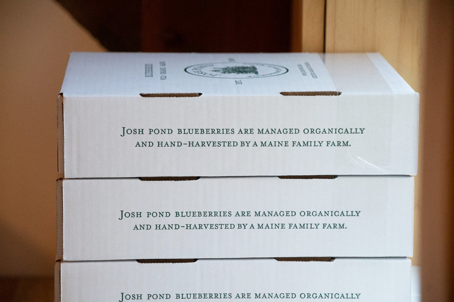 Organic Hand-Raked Wild Blueberries (Frozen) - 5 LB. Box.