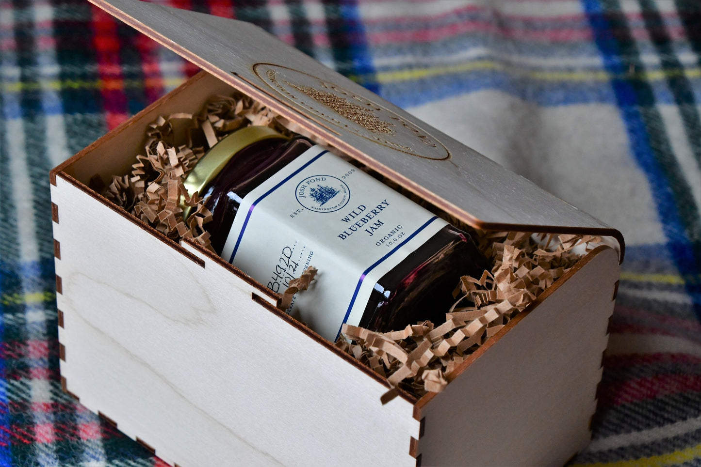 Returning Soon: Small Gift Crate - Organic Wild Blueberry Jam