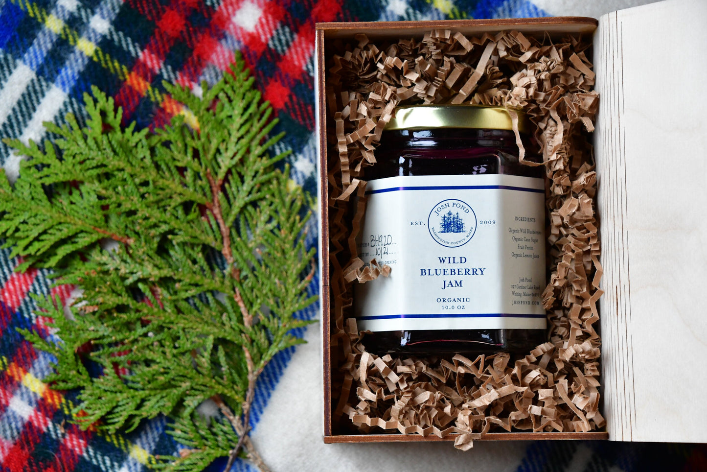 Returning Soon: Small Gift Crate - Organic Wild Blueberry Jam