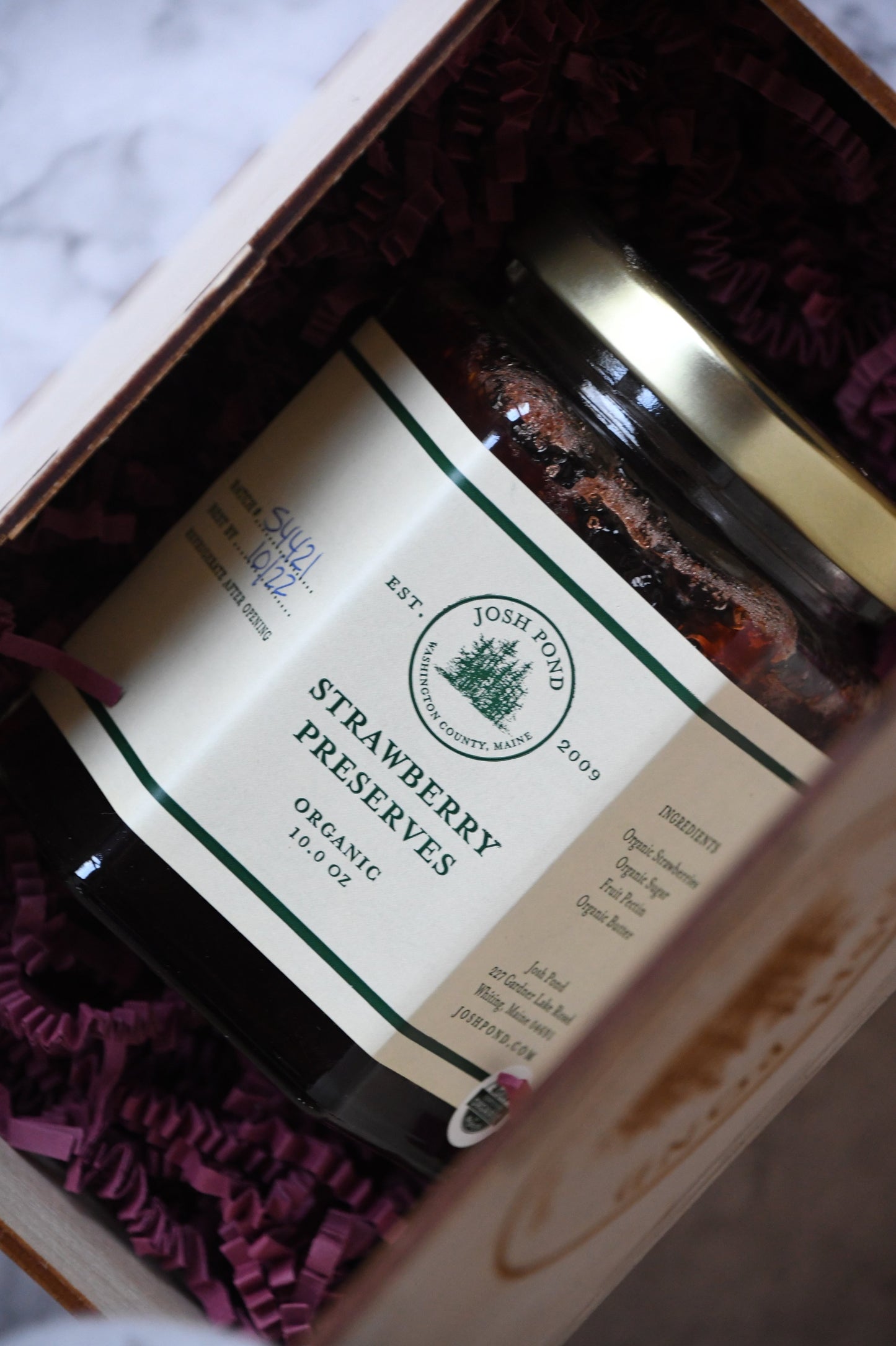 Small Gift Crate - Organic Strawberry Preserves