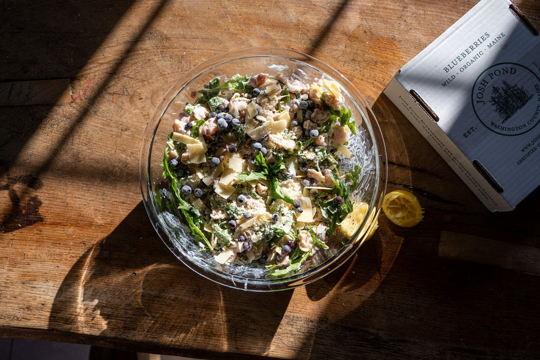 Wild Blueberry Lemon Ricotta Pasta