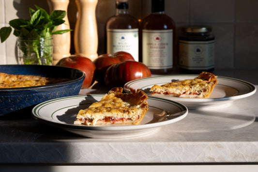 Tomato Basil Pie With Meddybemps Cheese