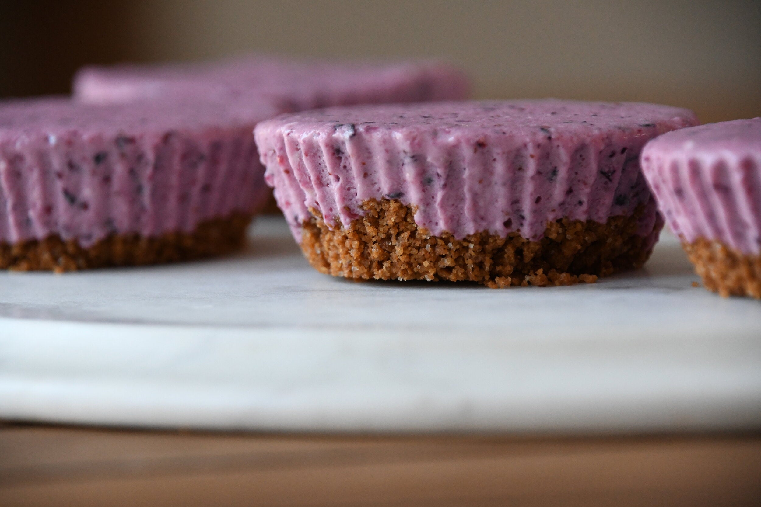 Wild Blueberry Cheesecake Bites